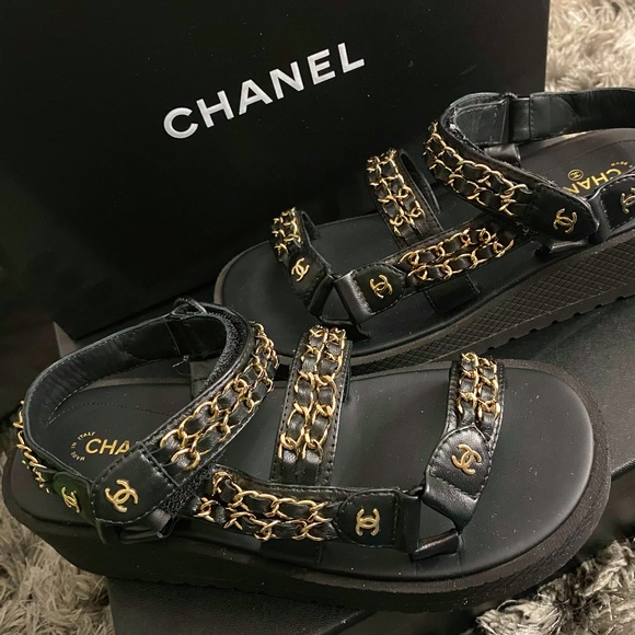 COPY - Black Chanel Sandals